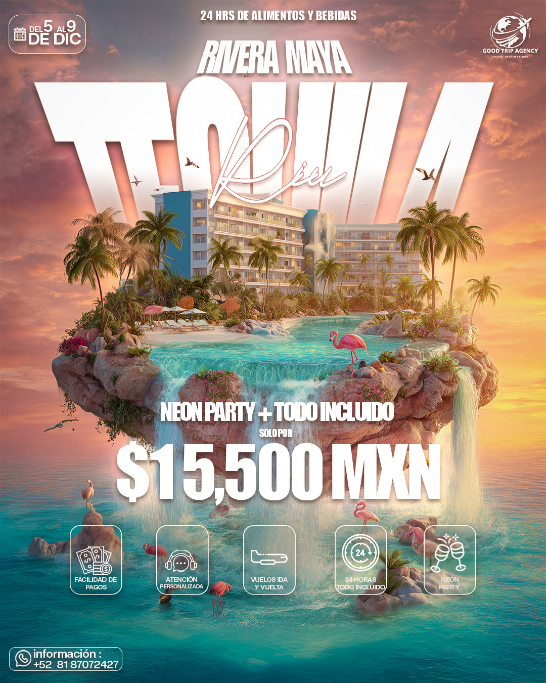 Playa del Carmen - RIU Todo Incluido + Neon Party